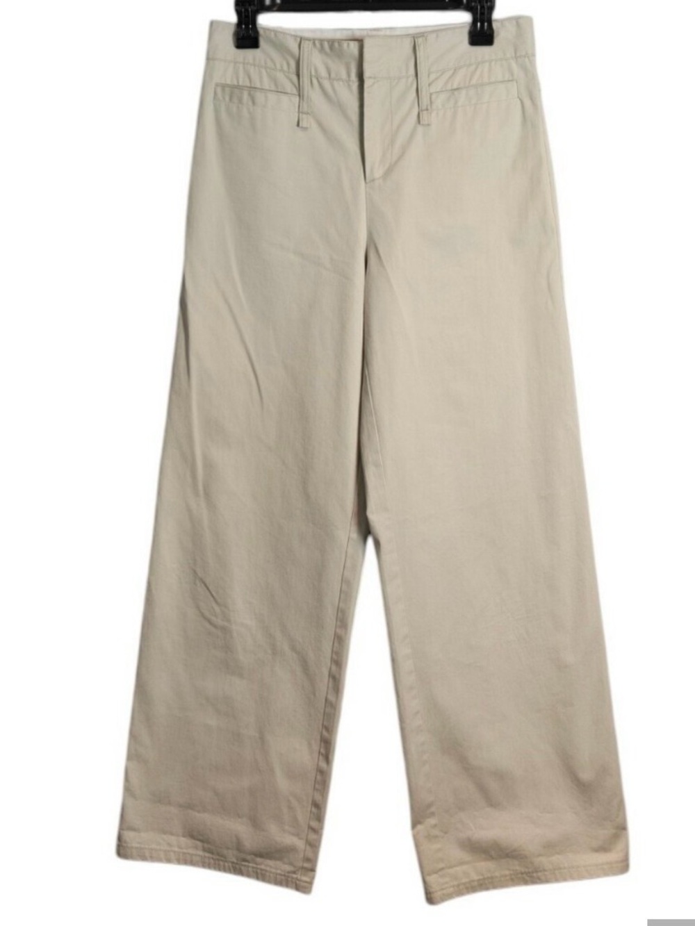 Dolce & Gabbana Wide-Leg Chino Pants in Light Beige.